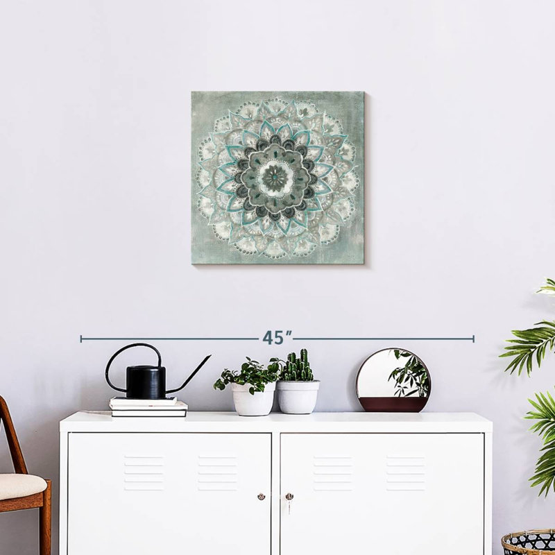 Bleu sarcelle Kerner Sunburst, H 20 po x l 20 po