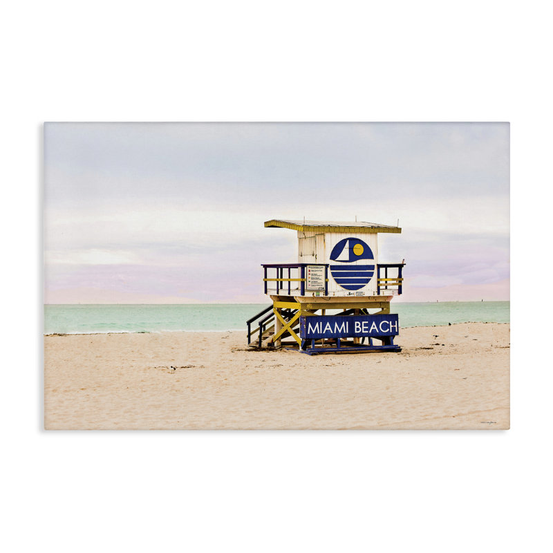 Toile South Beach Beacon, design par Seven Trees Design, H 16 po x l 24 po