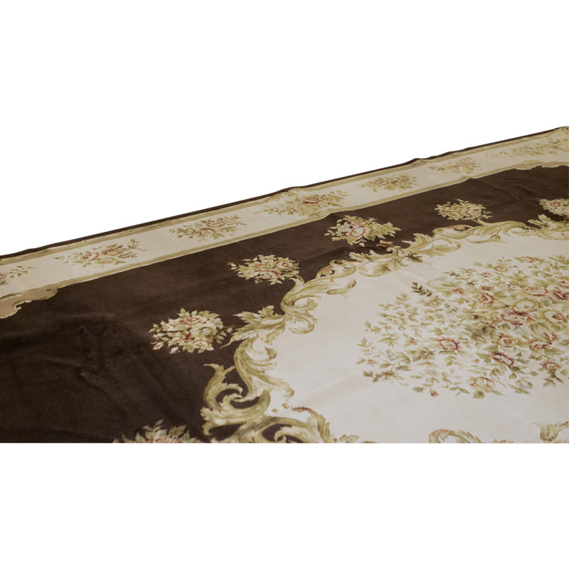 Handmade Silk and Wool Area Rug