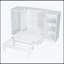 Lit escamotable simple avec tablettes de chevet et garde-robe