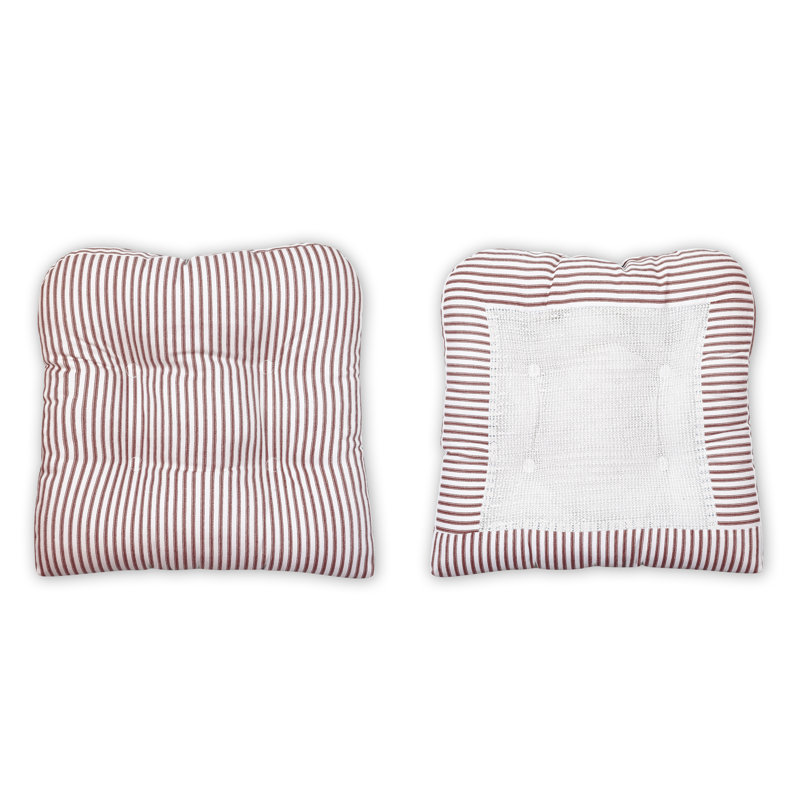 Charis Outdoor 2.5'' Dining Chair Chair Pad, Brick, 2.5" H x 18" W x 18" D