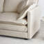 Canapé modulaire beige avec - Design tendance deux, rembourrage en éponge et revêtement respirant