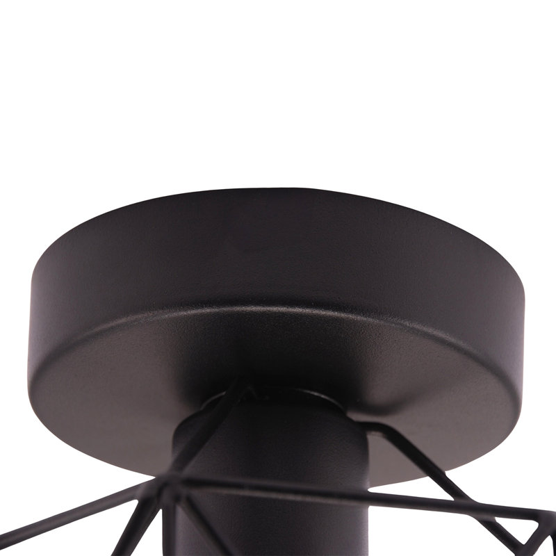 Semi Flush Mount, Matte Black
