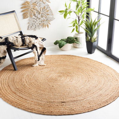 Tapis en jute tissé à la main Arria