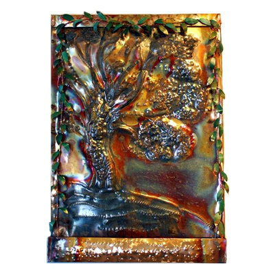 Will-O-Wisp Handcrafted Metal Waterfall Fountain