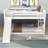 Full Over Full Bunk Bed with Slide and Ladder-517816956
