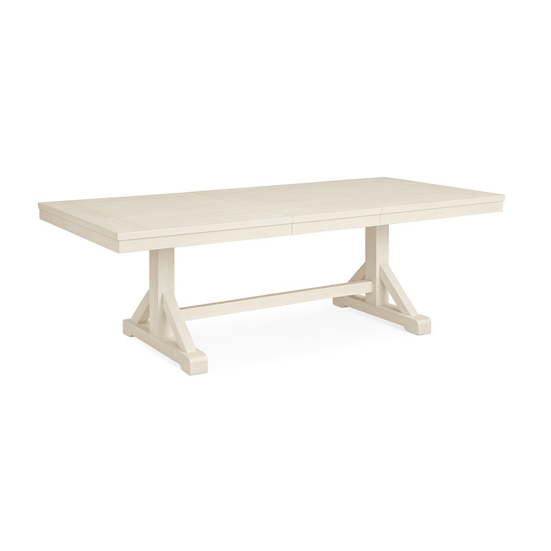 Hues Solid Wood Dining Table, Bisque