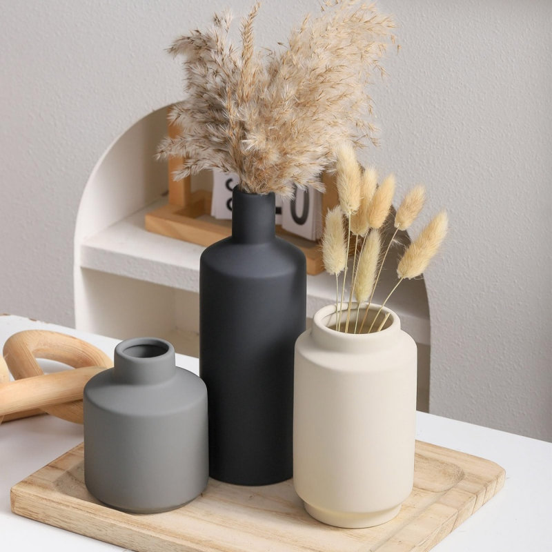 Ensemble de 3 vases en céramique