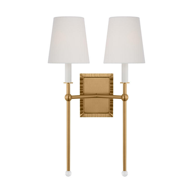 Baxley 2 - Light Armed Sconce, Brushed Brass
