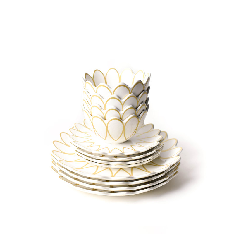 Ensemble de vaisselle 12 pièces Deco