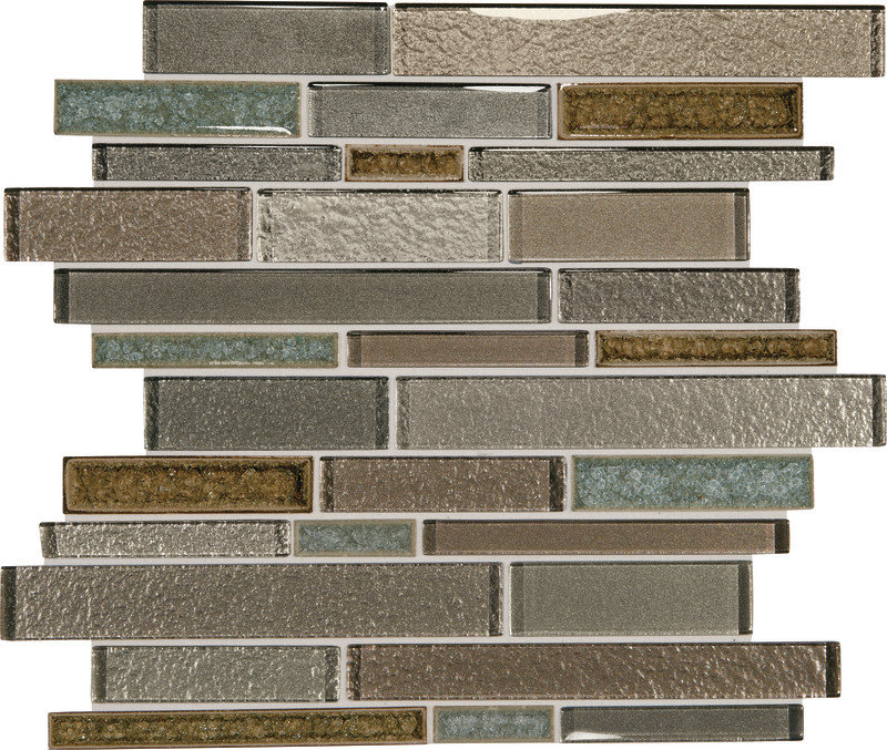 Crystal Shores Glass Mosaic Tile in Sapphire Lagoon Daltile