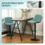 HOMCOM Bar Stools Set of 2, Modern Armless Bar Chairs-488977859