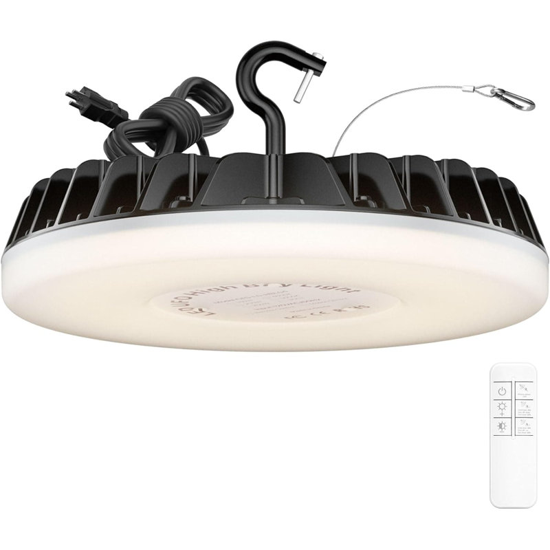 Éclairage de garage 150W UFO à DEL avec détecteur de mouvement à micro-ondes et télécommande