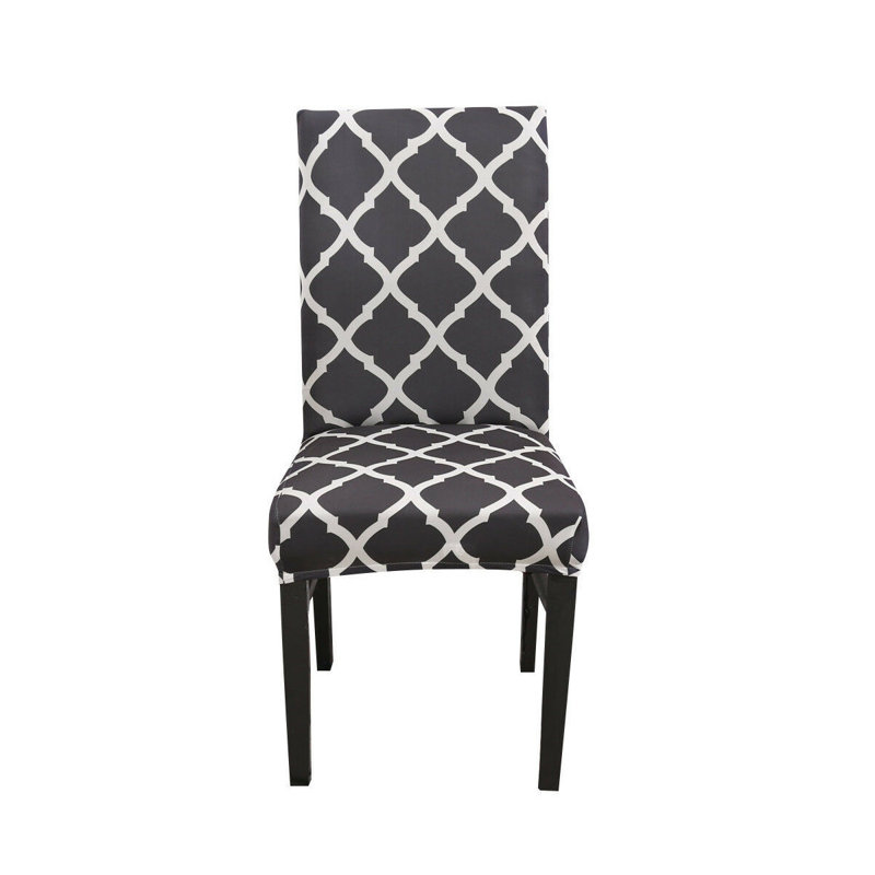 T-Cushion Dining Chair Slipcover, Light Black