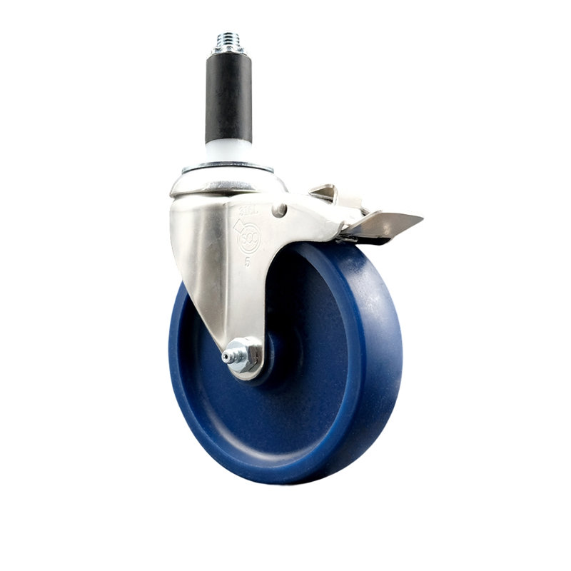 Frein à roulettes extensible solide en poly, H 5 po x l 5 po