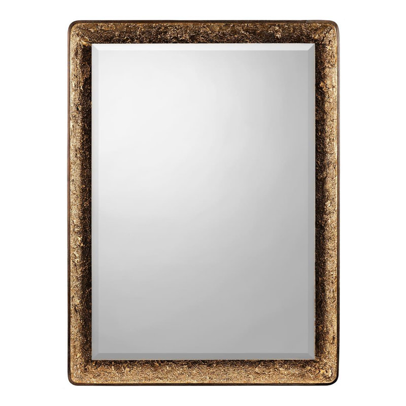 Miroir en chêne doré, rectangulaire
