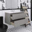 Meuble-lavabo flottant mural 36 po avec lavabo en céramique blanche-202371733