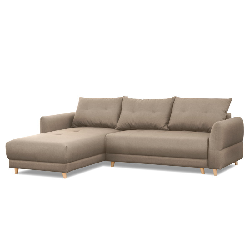 Talbert Corner Sofa With Bed Function, Beige, Left Hand Facing
