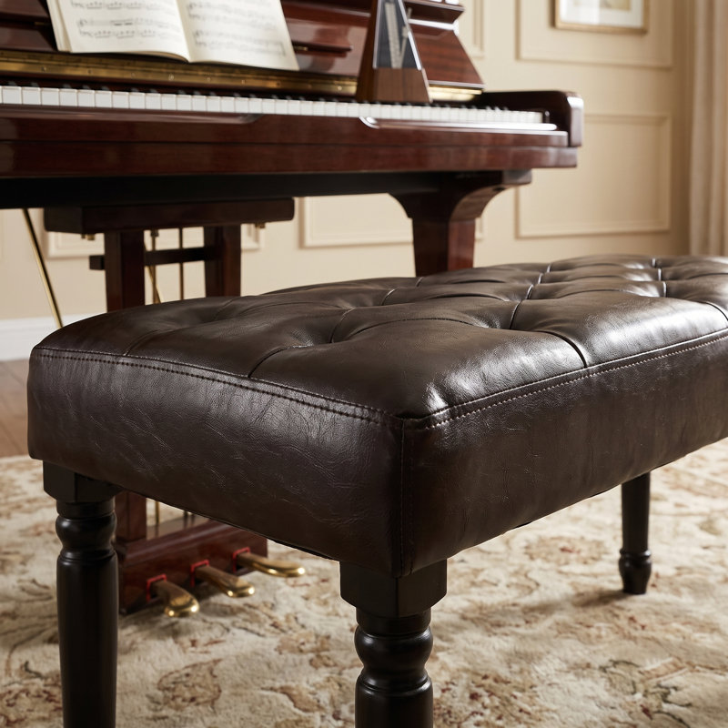 Banc de piano avec repose-pieds Franz Espresso