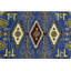 Tapis géométrique rectangulaire en laine fabriqué à la main 2 pi 6 po x 6 pi 1 po Karesha