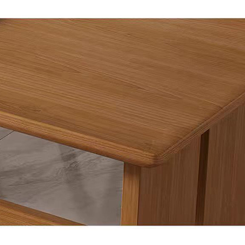 Ensemble de table de salle à manger en bois massif de style japonais, H 29,5 po x L 62,9 po x l 31,4 po