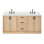 ARIEL Kelly 73 Double Sink Bathroom Vanity with Pure Quartz Top