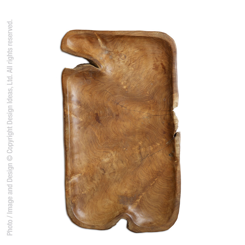 Natural Teak Organic Handcrafted Wooden Tray