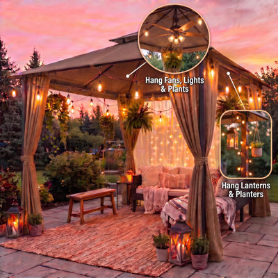 Abri de jardin escamotable 10 x 10 pi
