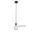 Nuccio 1 - Light Black Bulb Pendant