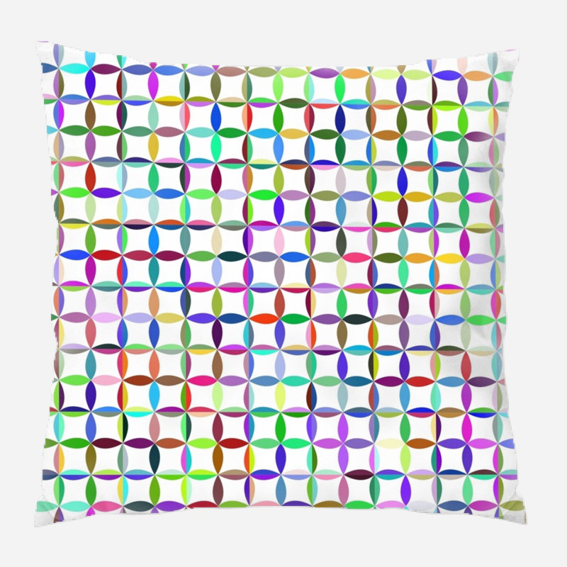 Decorative Geometric Microsuede Reversible Throw Pillow