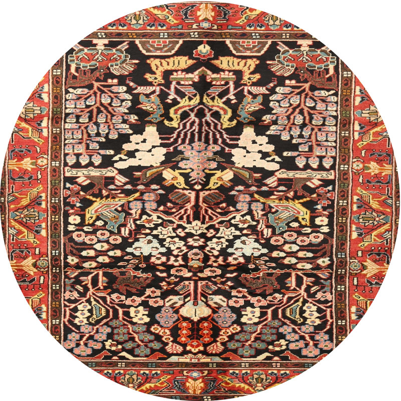 Cecial Oriental Indoor Rug, Round 8'