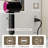 Makeup Vanity Desk with Nightstand, Lighted Mirror, Charging Station & 5 Drawers, Dimmable Dressing Table-110029020