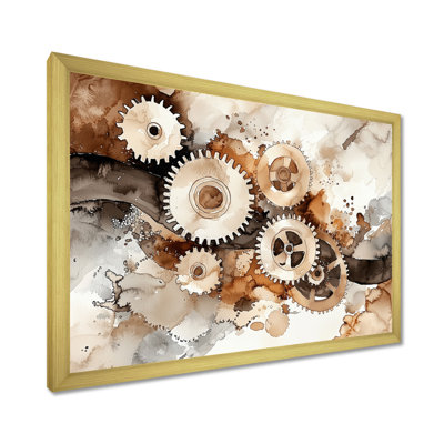 Gears And Cogs Of Innovation II - Innovation Wall Art Living Room