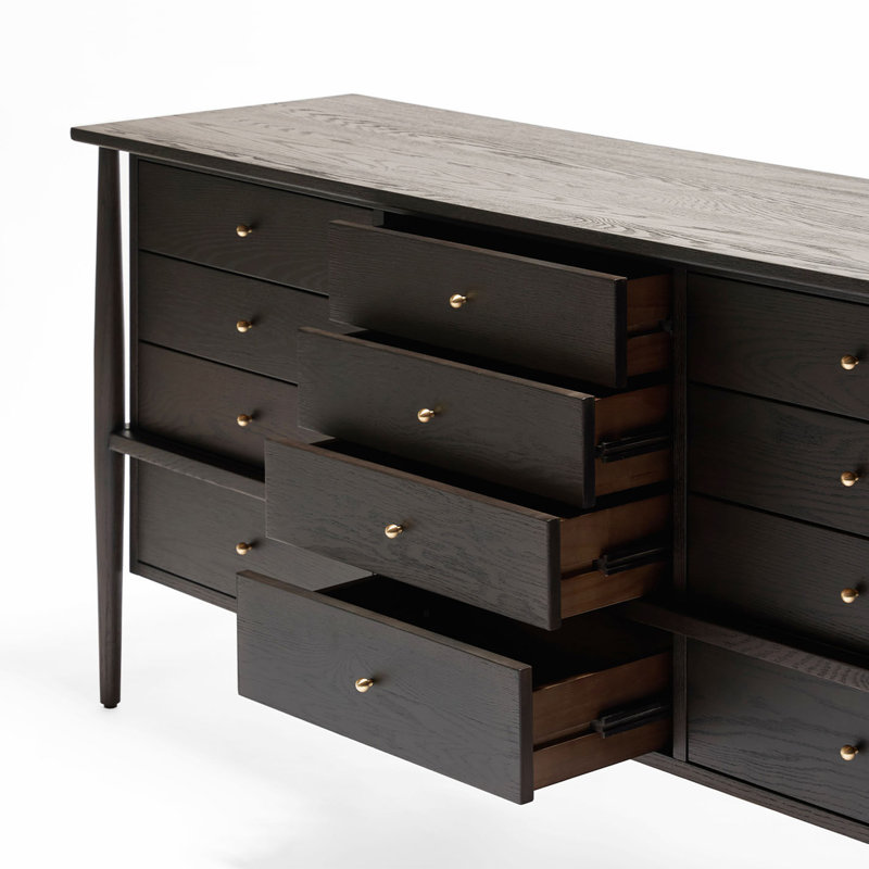 Buffet de style rÃ©tro minimaliste franÃ§ais, Black