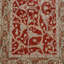 Tapis en laine rouge/beige 8 pi x 9 pi 10 po one-of-kind à la main-noué la new age oushak Lockbourne
