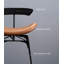 Chaise de salle à manger Nordic Retro