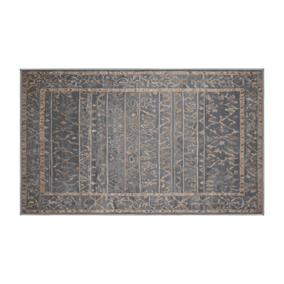 Machine Washable Gray Area Rug