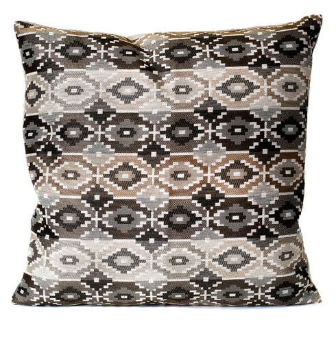 Geometric Feather Throw Pillow