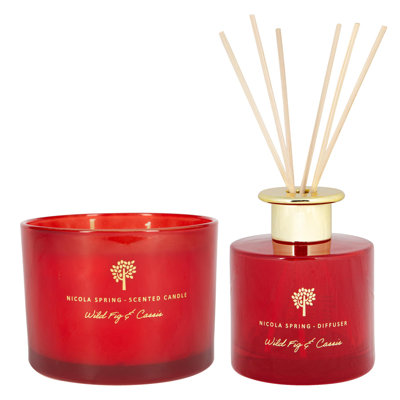 Nicola Spring - Scented Candle & Reed Diffuser - Wild Fig & Cassis