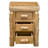 Fireside Lodge Cedar Log Three Drawer Nightstand - Vintage-14234378