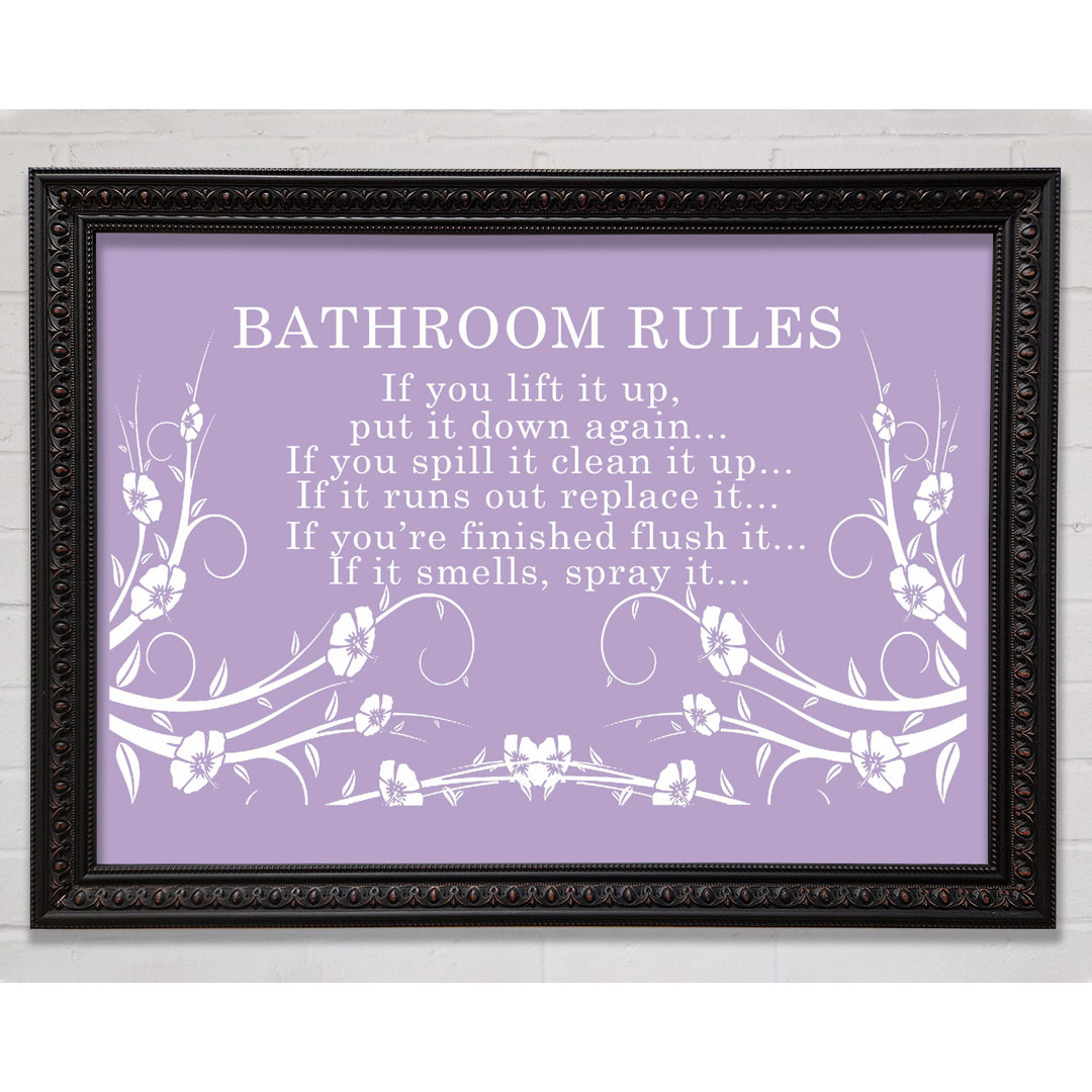 Bathroom Rules 2