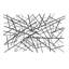 Décoration murale géométrique gris foncé à lignes superposées