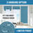 French Door Curtains Linen Textured Privacy Door Blinds Kitchen Window Curtains Waterproof Room Darkening Curtains for Glass Door Tie Up Shade, 1 Panel-945136280-945136281