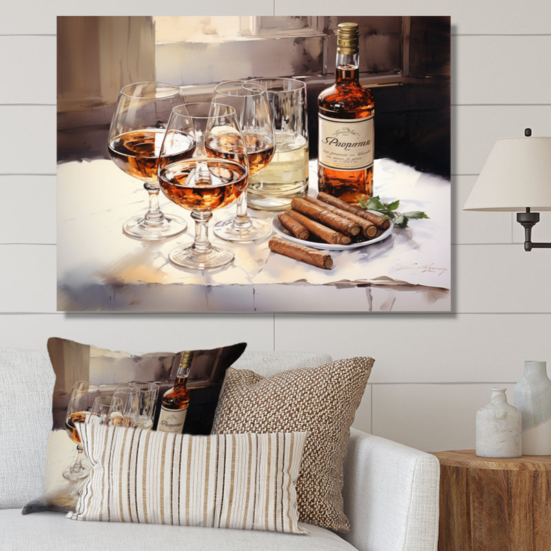 Cuban Cigars Brown I - Fashion Wall Art Prints, Toile tendue, H 30 po x l 40 po x P 1,5 po