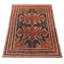 Tapis brun Teimani 3 pi 7 po x 6 pi 0 po