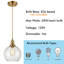 Luminaire suspendu en verre grainé