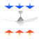 ONE Smart Modern All Season 52" Ceiling Fan with LED Light, Remote, Reversible and Compatible with Alexa/Google 6 Speeds and Light Kit included