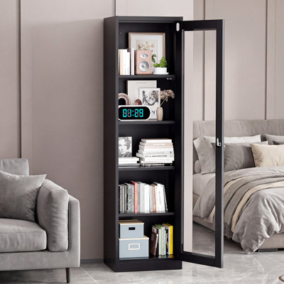Armoire de rangement pour outils en acier noir simple (pré-percé)