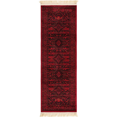Tapis oriental en mélange rouge
