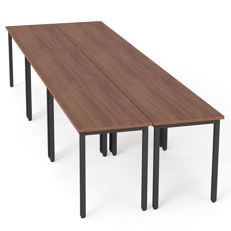 Table de conférence rectangulaire modulaire Sharle, Noyer